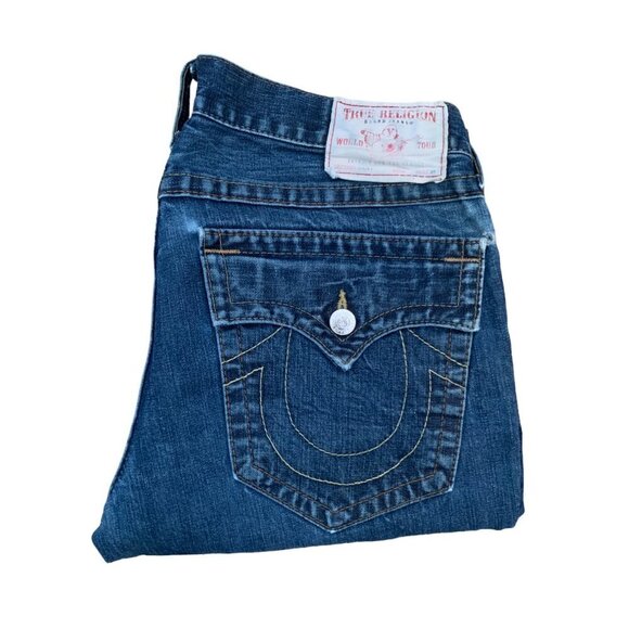 Vintage True Religion Jeans Size 34 RICKY Blue - Picture 2 of 7